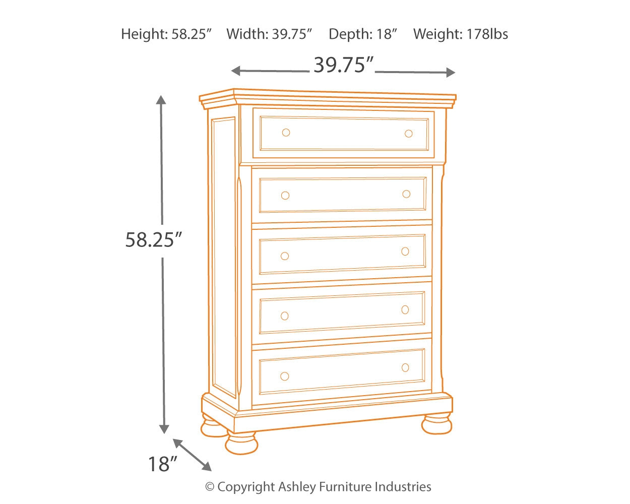 Flynnter King Bed, Dresser, Chest and 2 Nightstands