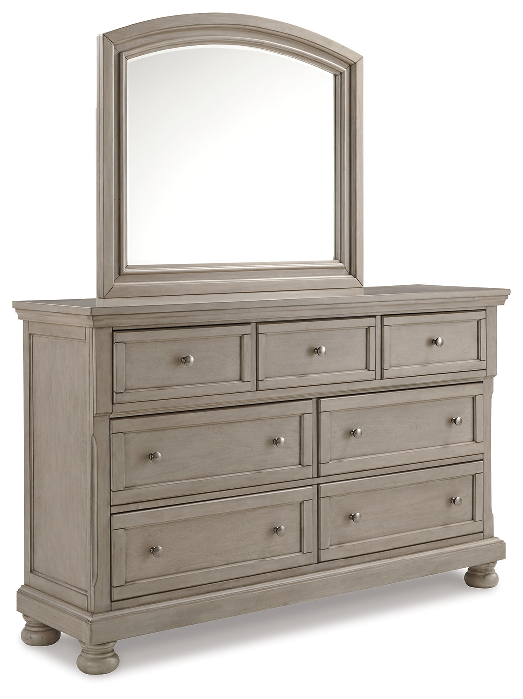 Lettner Queen Panel Storage Bed, Dresser, Mirror and Nightstand