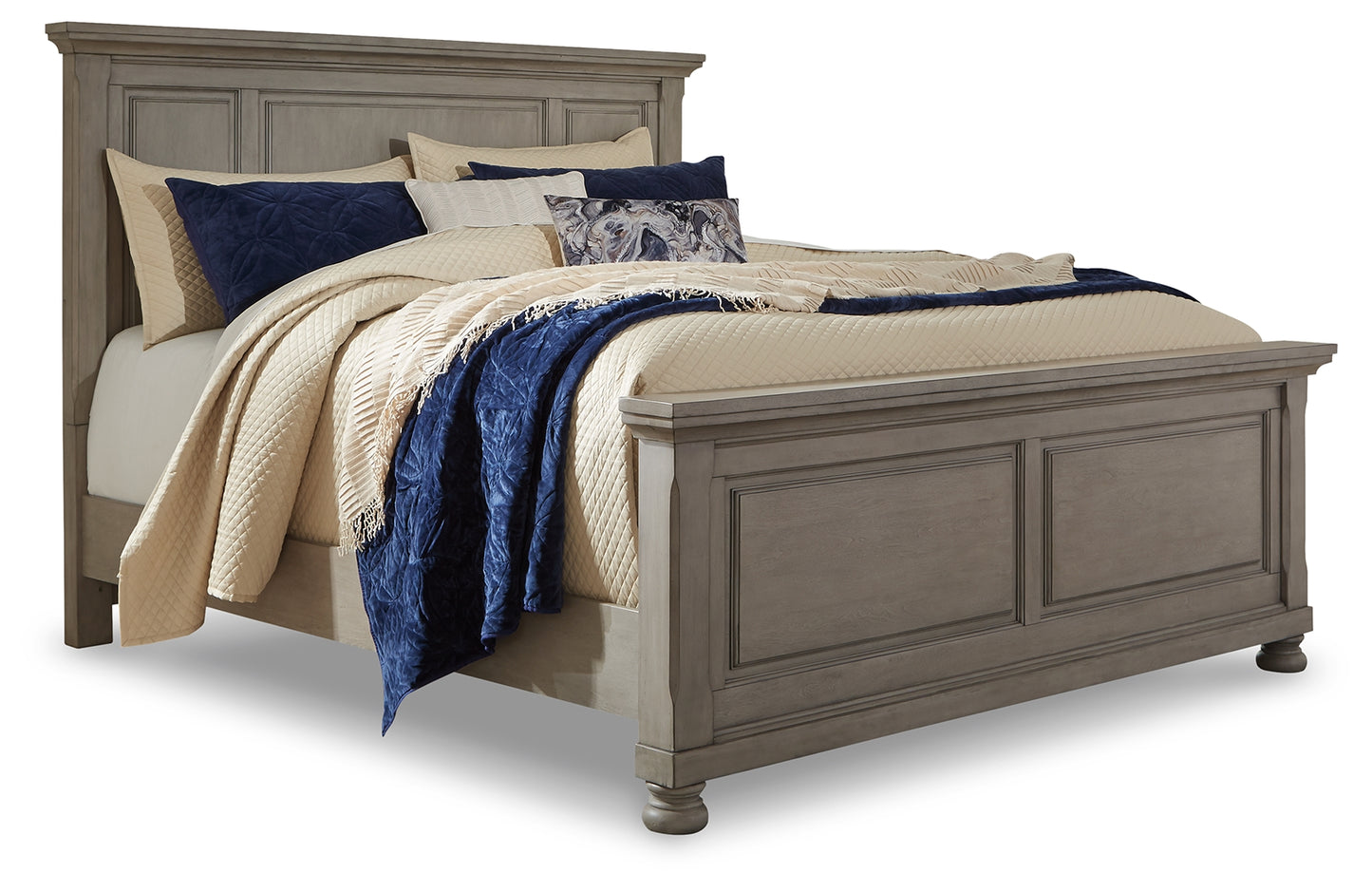 Lettner California King Panel Bed, Dresser, Chest and 2 Nightstands