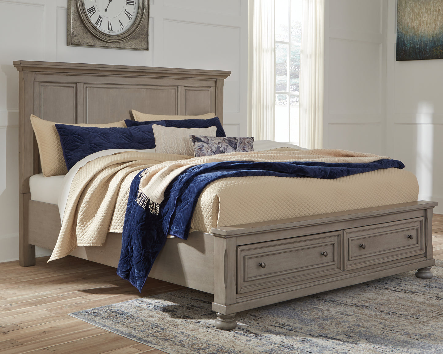 Lettner California King Panel Storage bed