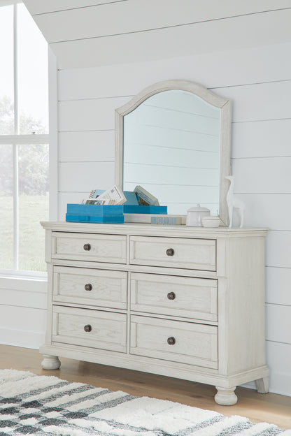 Robbinsdale Full Storage Sleigh Bed, Dresser, Mirror, Chest and Nightstand