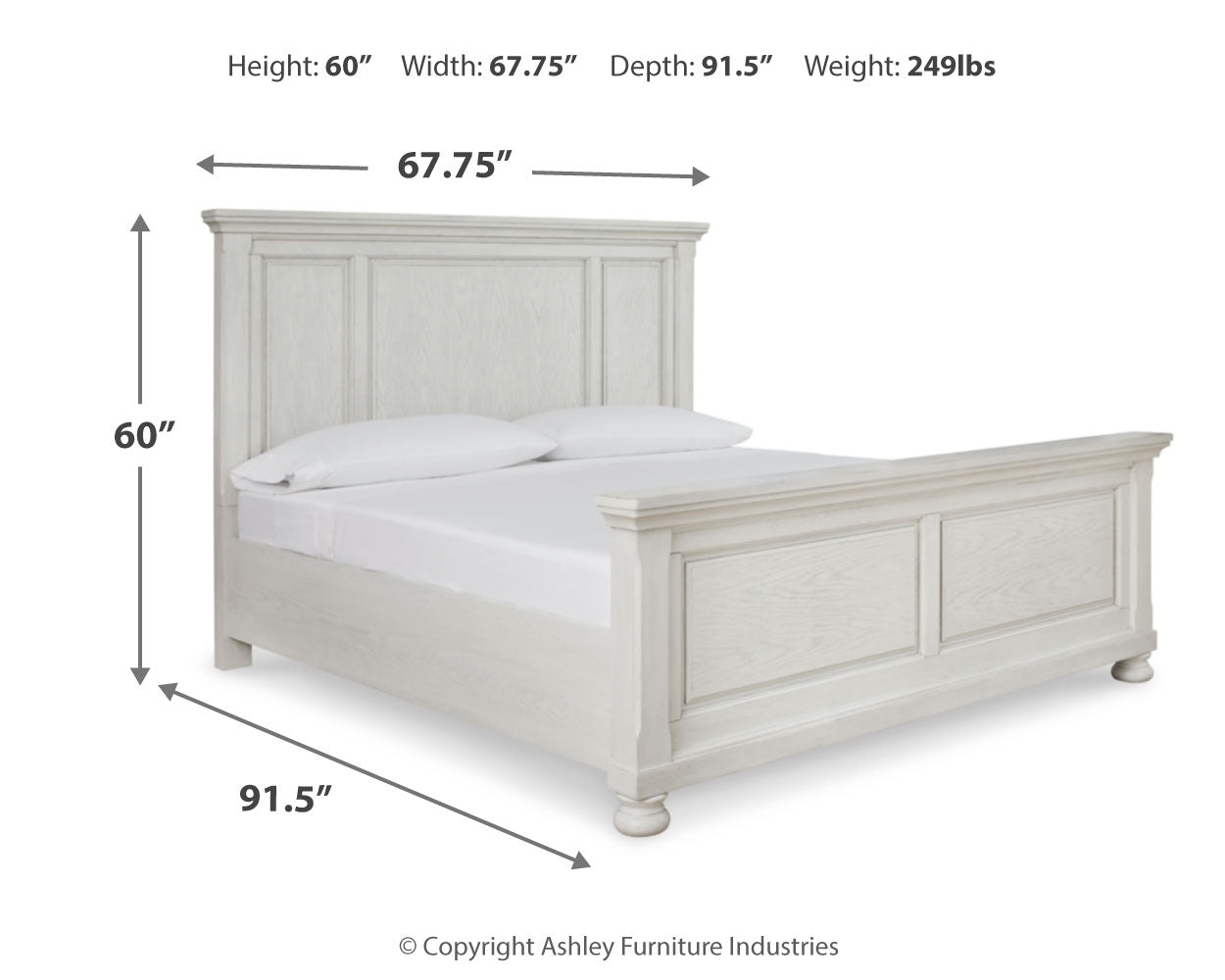 Robbinsdale Queen Panel Bed, Dresser and Mirror