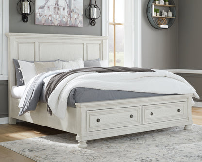 Robbinsdale King Panel Storage Bed, Dresser and Mirror