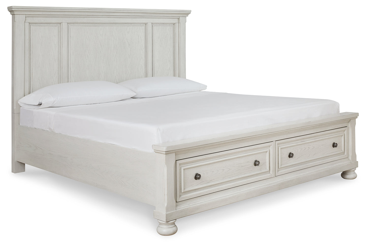 Robbinsdale Queen Panel Storage Bed, Dresser and Mirror