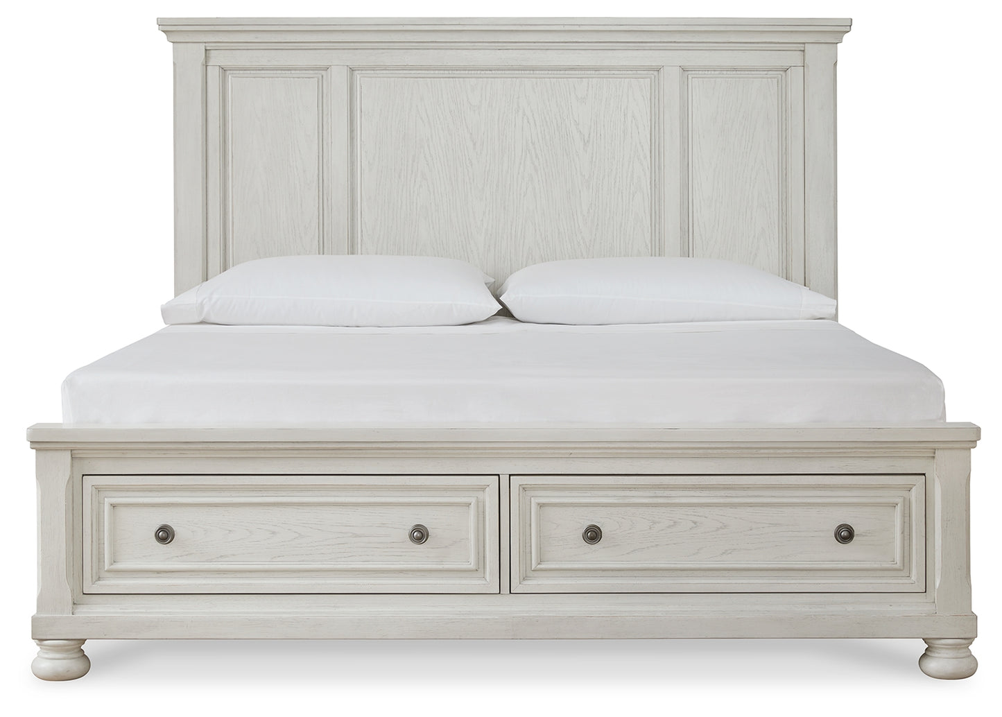 Robbinsdale King Panel Storage Bed, Dresser and Mirror