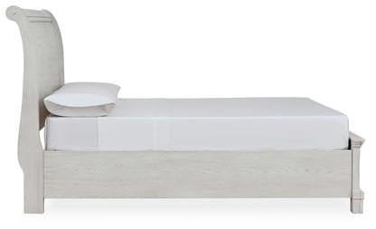 Robbinsdale Full Storage Sleigh Bed, Dresser, Mirror, Chest and Nightstand