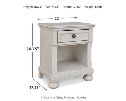 Robbinsdale Twin Storage Bed, Dresser, Mirror and Nightstand