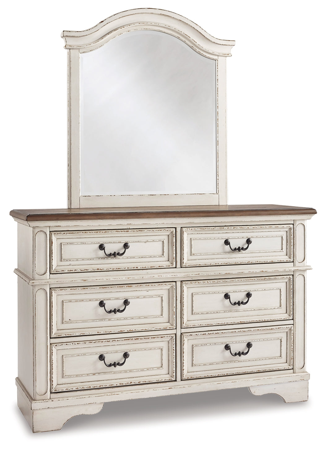 Realyn Twin Panel Bed, Dresser, Mirror, Chest and Nightstand