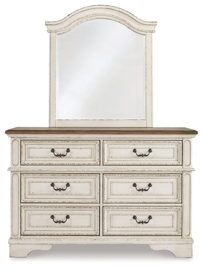 Realyn Twin Panel Bed, Dresser, Mirror, Chest and Nightstand