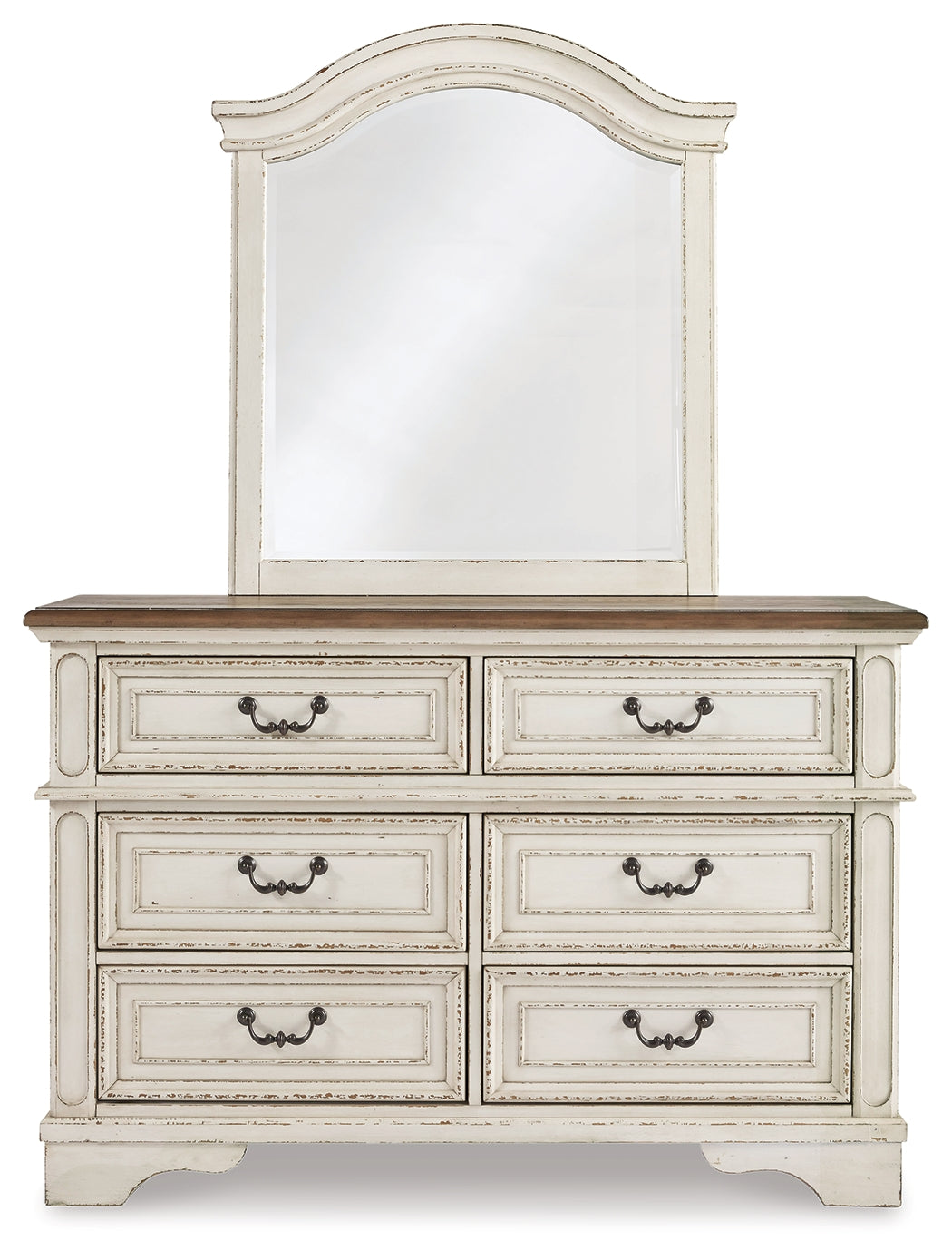Realyn Full Panel Bed, Dresser, Mirror and Chest
