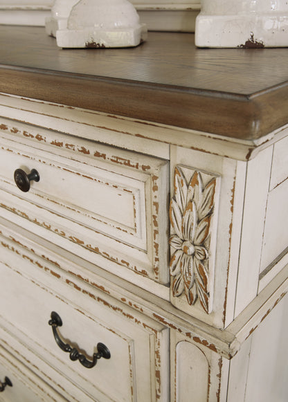 Realyn King Storage Bed, Dresser and Nightstand