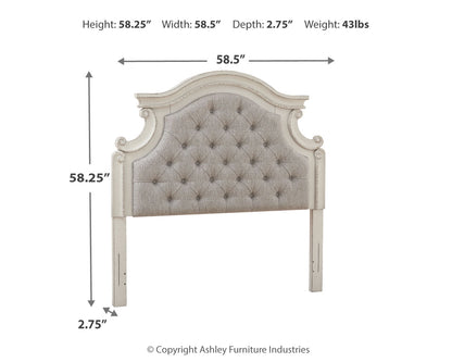 Realyn Full Upholstered Panel Headboard