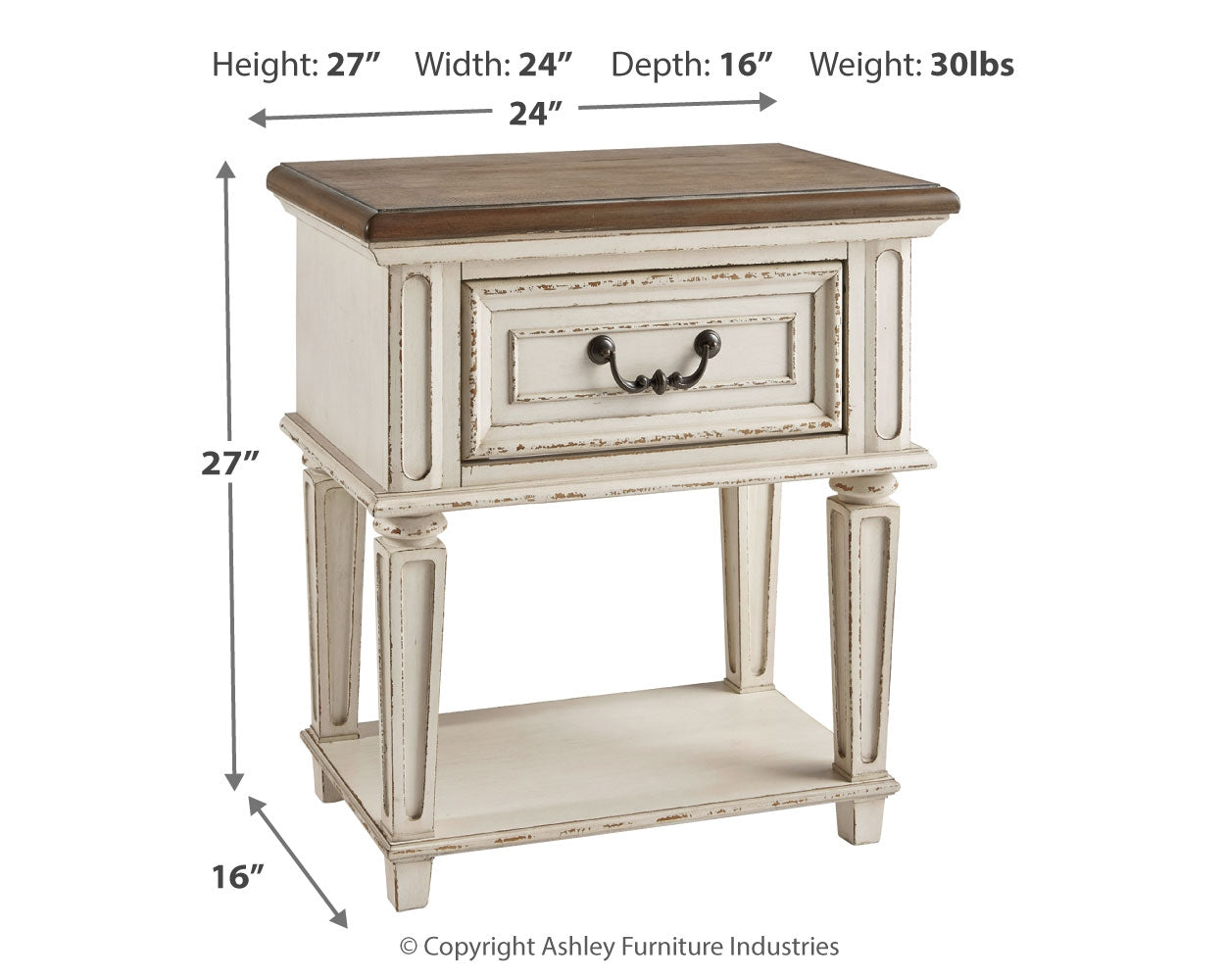 Realyn Queen Upholstered Sleigh Bed, Dresser and 2 Nightstands