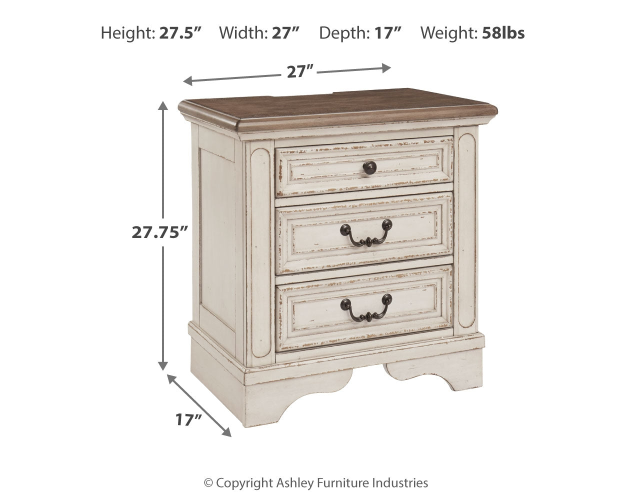 Realyn King Panel Bed, Dresser, Mirror, Chest and 2 Nightstands