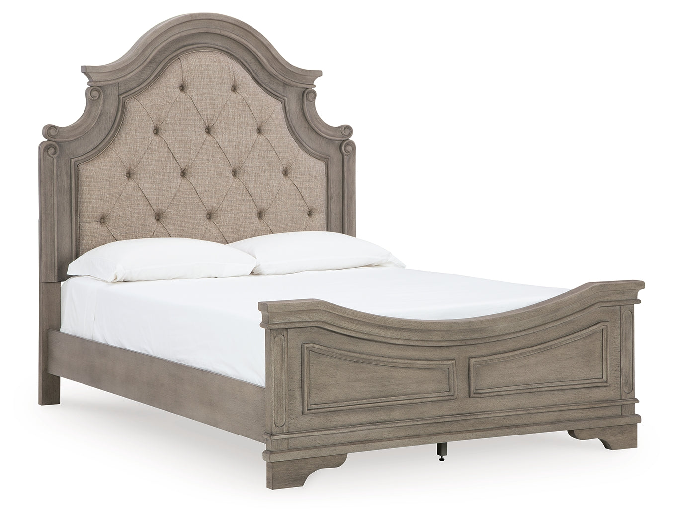 Lodenbay Queen Upholstered Panel Bed, Dresser, Mirror, Chest and Nightstand