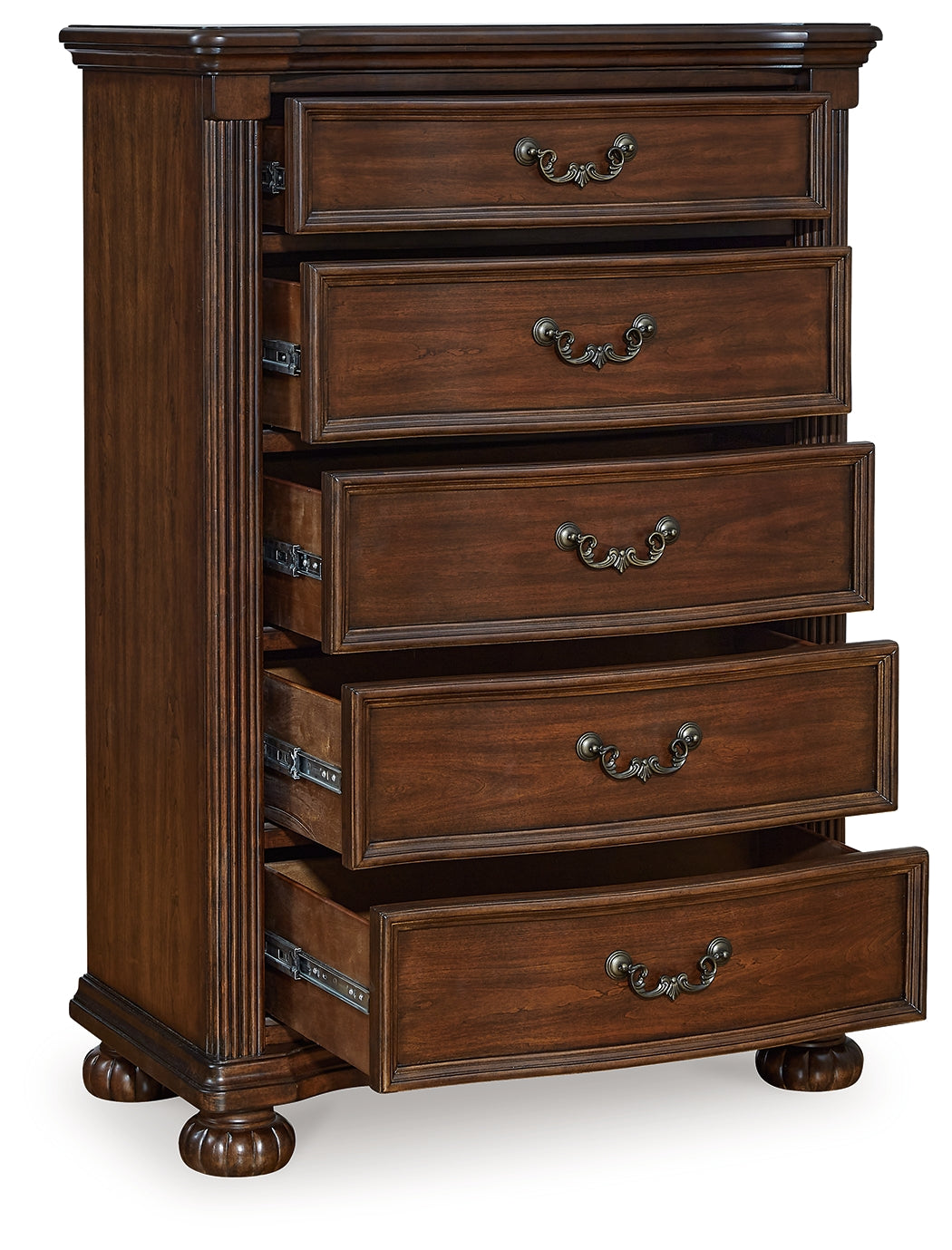 Lavinton Queen Poster Bed, Dresser, Mirror, Chest and 2 Nightstands