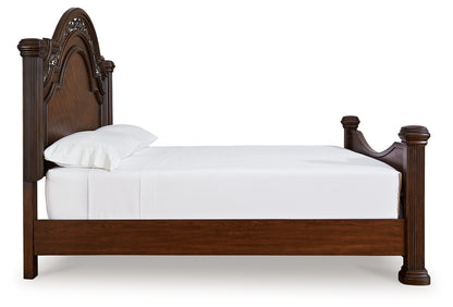 Lavinton Queen Poster Bed, Dresser, Mirror, Chest and 2 Nightstands