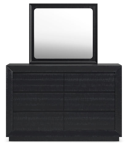 Londer California King Panel Bed, Dresser and Mirror