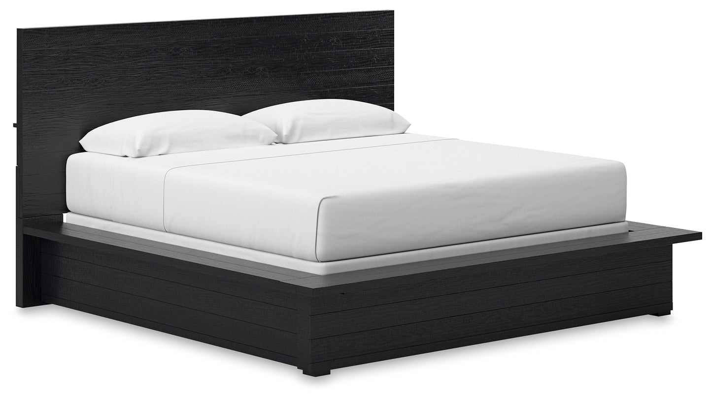 Londer King Panel Bed, Dresser and Mirror