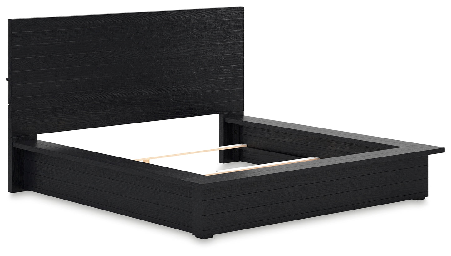 Londer California King Panel Bed, Dresser and Mirror