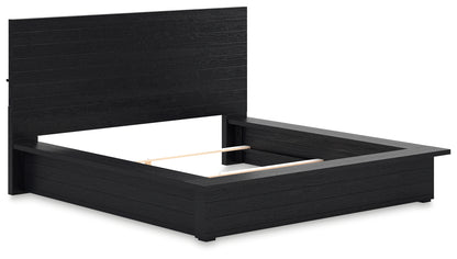 Londer California King Panel Bed, Dresser and Mirror