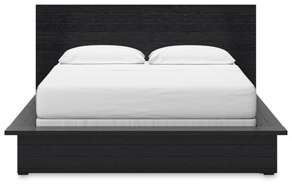 Londer California King Panel Bed, Dresser and Mirror