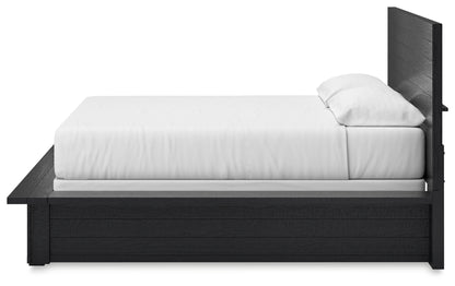 Londer California King Panel Bed, Dresser and Mirror