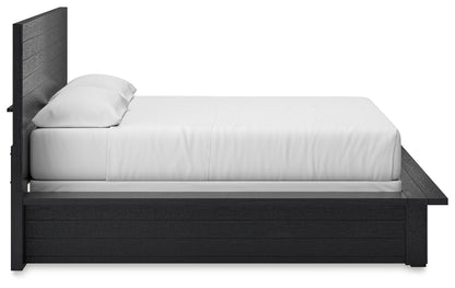 Londer California King Panel Bed, Dresser and Mirror