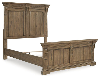 Markenburg Queen Panel Bed with Mirrored Dresser