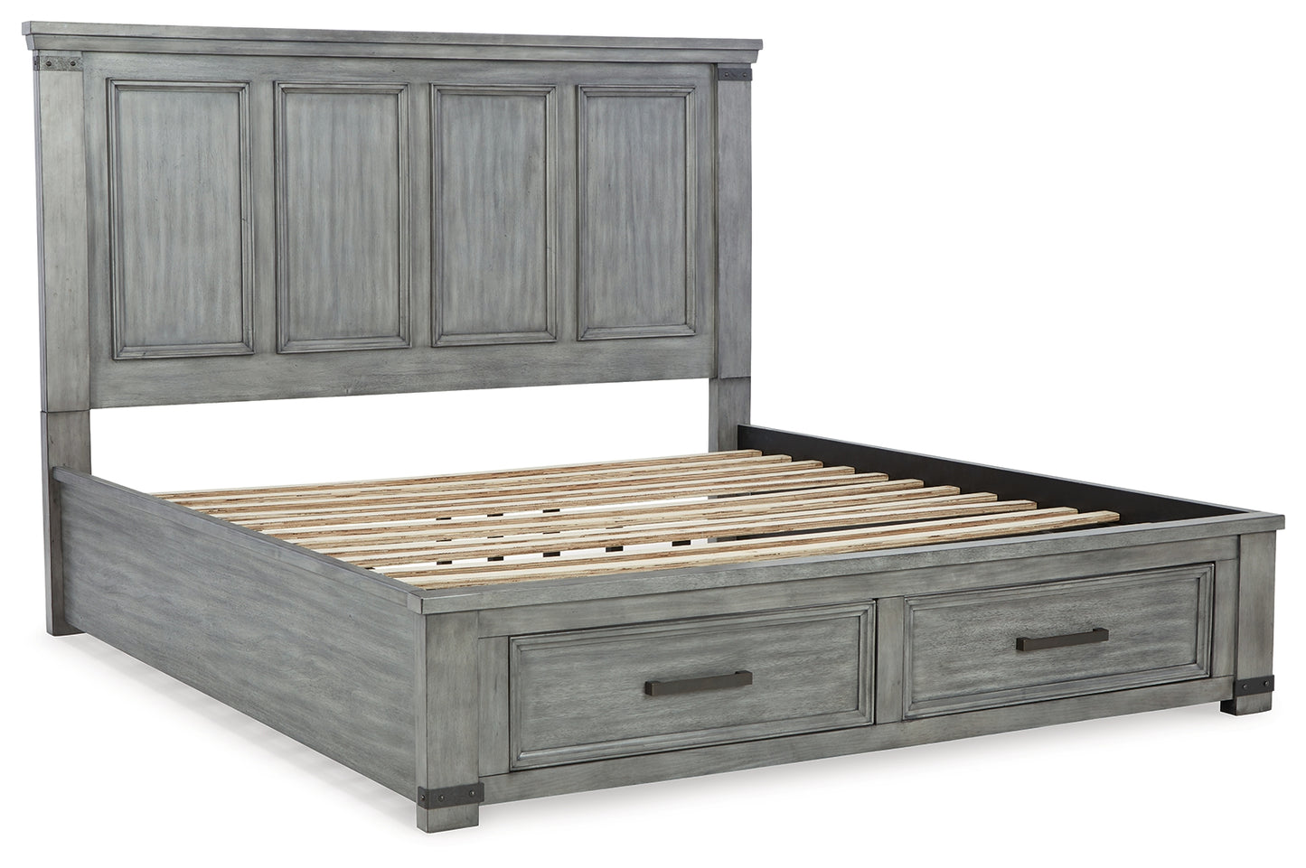 Russelyn King Panel Storage Bed, Dresser, Mirror and 2 Nightstands