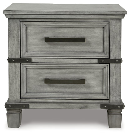 Russelyn Queen Panel Storage Bed, Dresser, Mirror and Nightstand