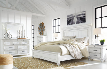 Kanwyn Queen Panel Bed, Dresser, Mirror and 2 Nightstands