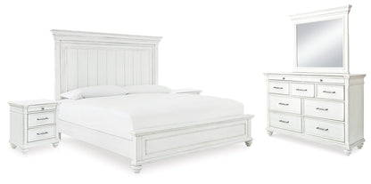 Kanwyn Queen Panel Bed, Dresser, Mirror and 2 Nightstands