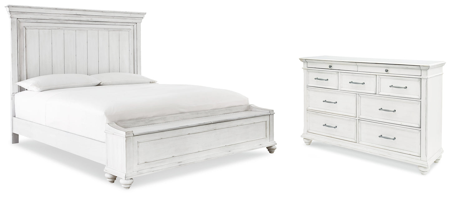 Kanwyn King Storage Panel Bed and Dresser