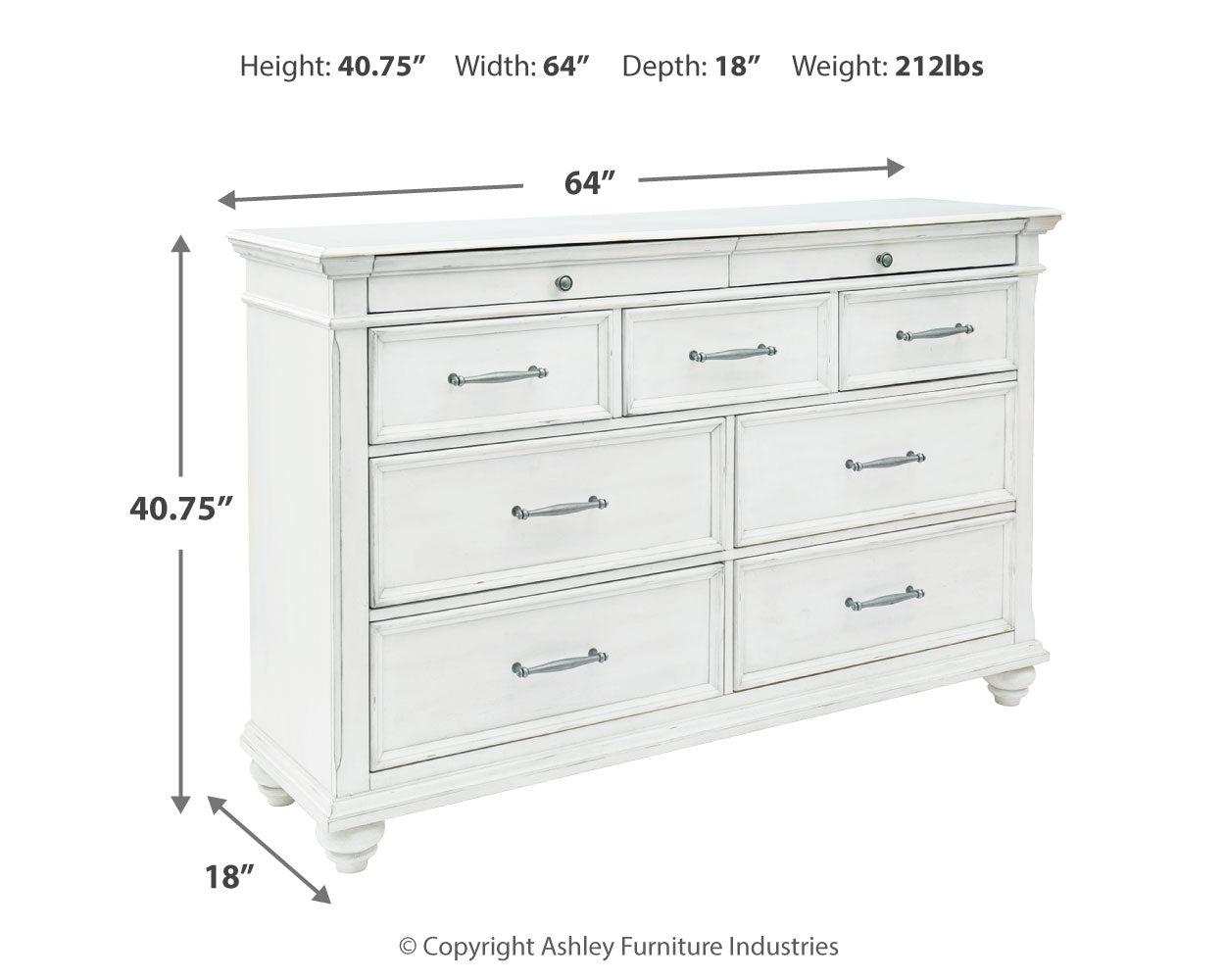 Kanwyn King Storage Panel Bed and Dresser