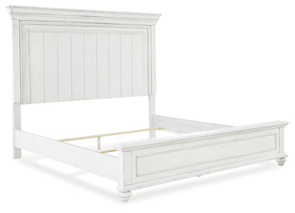 Kanwyn King Panel Bed, Dresser, Mirror, Chest and 2 Nightstands