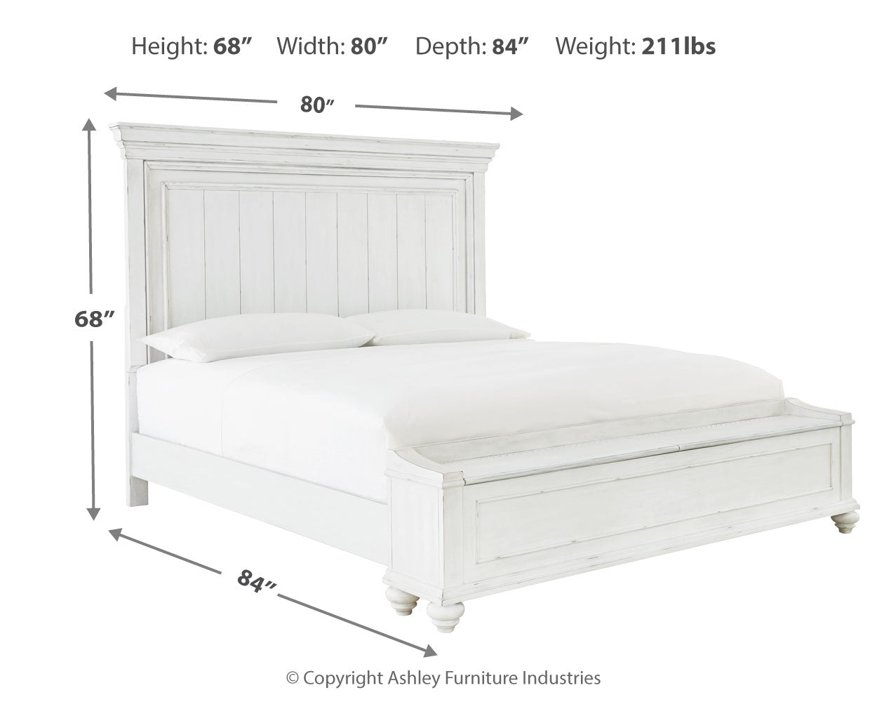 Kanwyn King Storage Panel Bed and Dresser