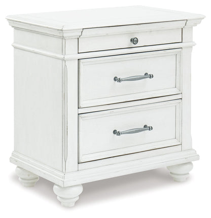 Kanwyn King Panel Bed, Dresser, Mirror and Nightstand