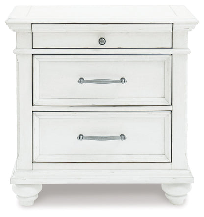 Kanwyn Queen Panel Storage Bed, Dresser, Mirror and Nightstand