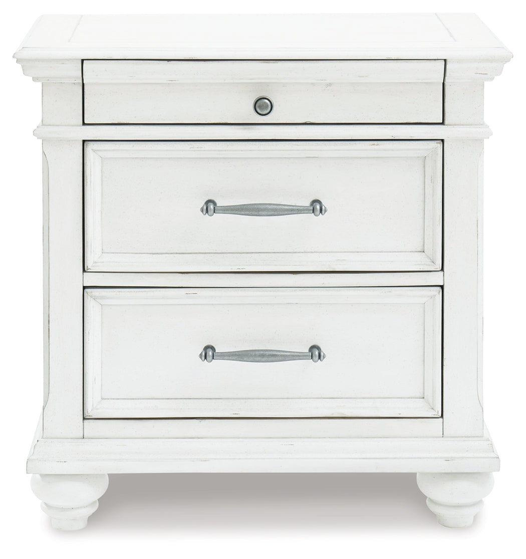 Kanwyn King Panel Bed, Dresser, Mirror and Nightstand