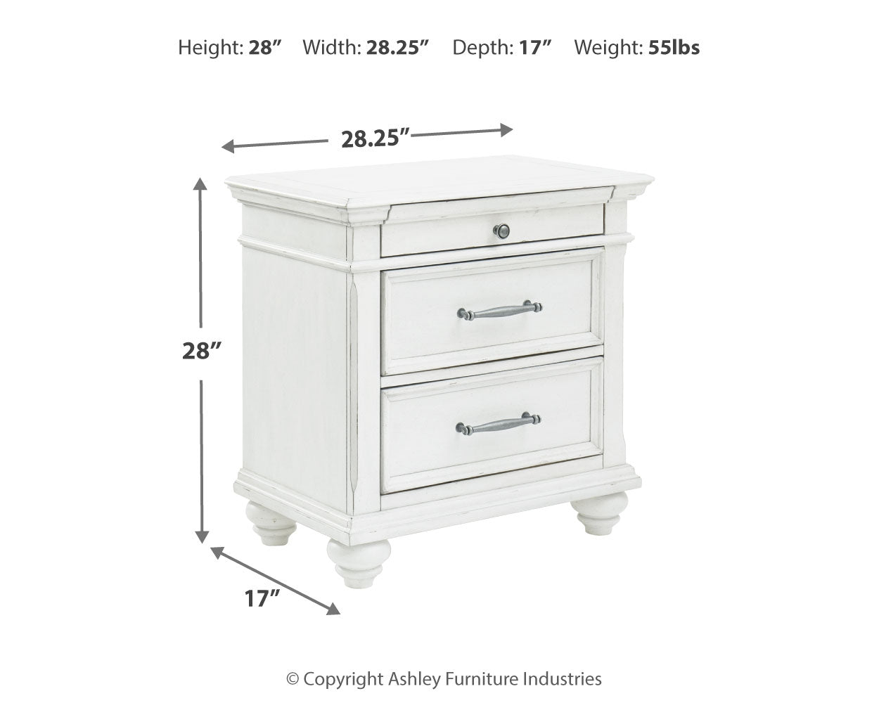 Kanwyn King Panel Bed, Dresser, Mirror and Nightstand