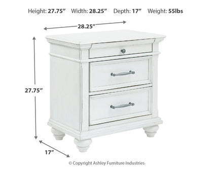 Kanwyn Queen Panel Bed, Dresser, Mirror and 2 Nightstands