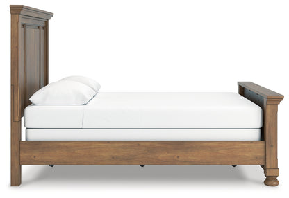 Feddinger Queen Panel Bed, Dresser, Mirror, Chest and Nightstand