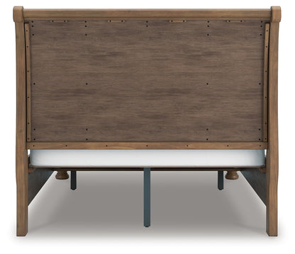 Feddinger Queen Sleigh Bed, Dresser, Mirror, Chest and Nightstand
