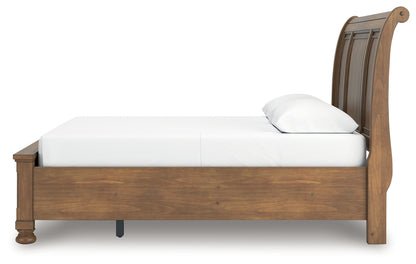 Feddinger Queen Sleigh Bed, Dresser, Mirror, Chest and Nightstand