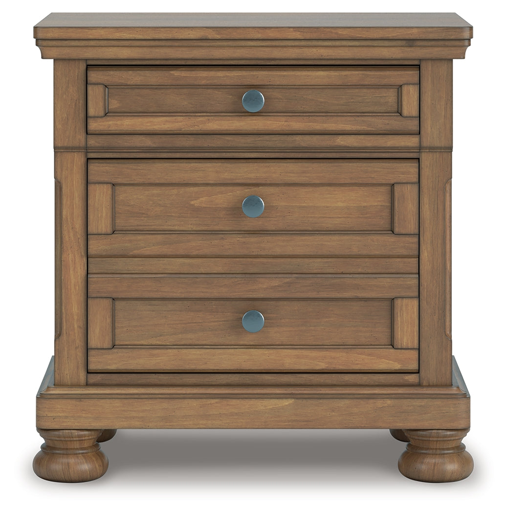 Feddinger King Panel Storage Bed, Dresser, Mirror, Chest and Nightstand