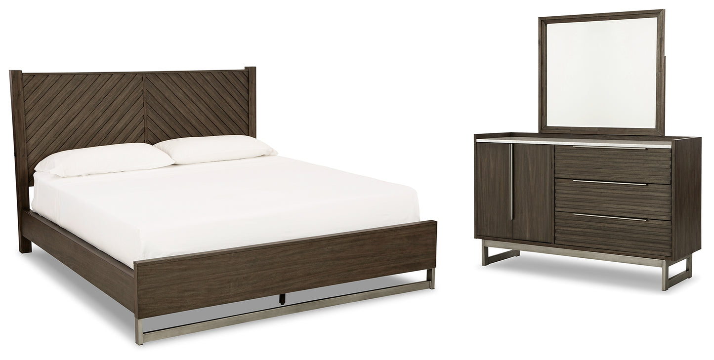 Arkenton Queen Panel Bed, Dresser and Mirror