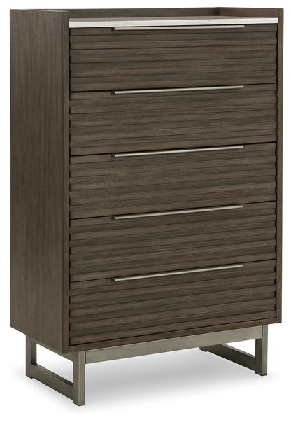 Arkenton King Panel Bed, Dresser, Mirror, Chest and 2 Nightstands
