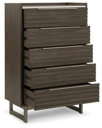 Arkenton King Panel Bed, Dresser, Mirror, Chest and 2 Nightstands