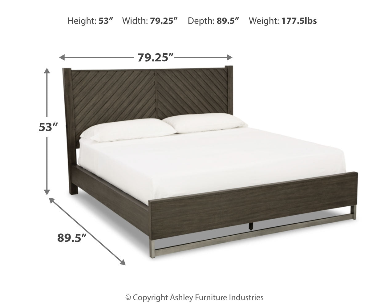 Arkenton California King Panel Bed, Dresser and Mirror